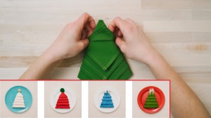 Come trasformare un tovagliolo in una decorazione natalizia (Video)