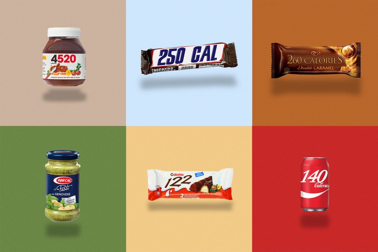 Se le calorie sostituissero il nome dei prodotti? Ecco alcuni esempi