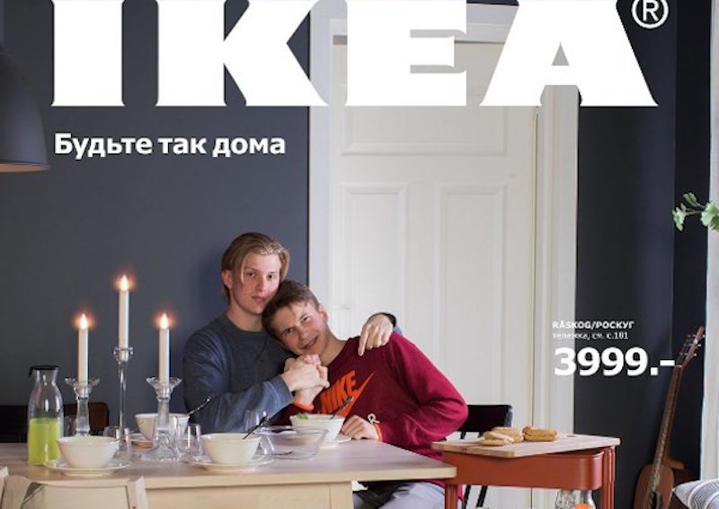 Coppia Gay sul catalogo Ikea. In Russia la foto viene censurata